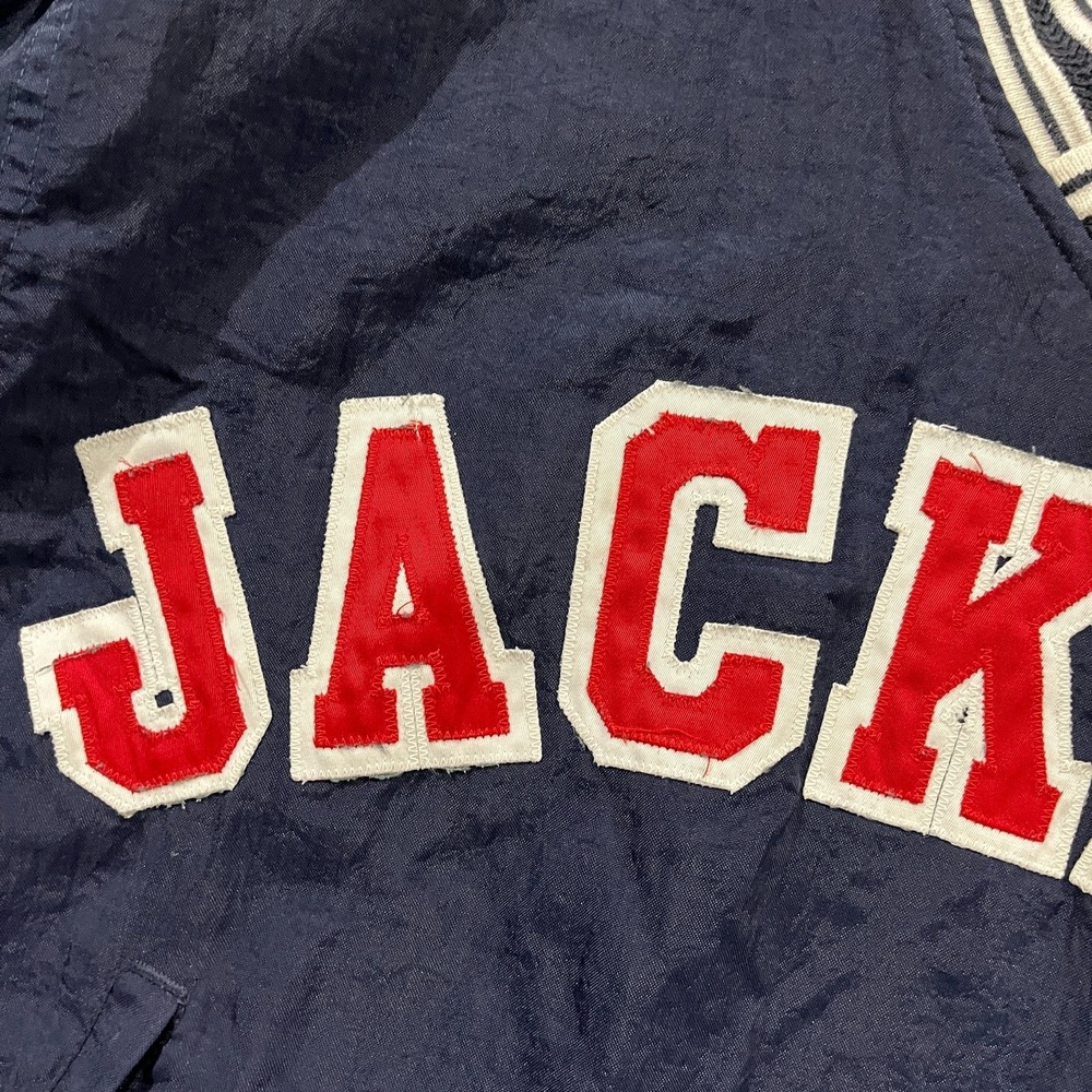 Vintage Champion Windbreaker Men Small 90S Pullover Jacket Embroidered Navy Blue - Picture 7 of 16